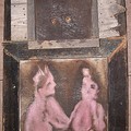 Malba Víta Soukupa na dřevě nalezená v Pláních.