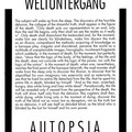 Weltuntergang (1), Autopsia poster