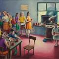 Scholl Canteen, oil on canvas, 280x200 cm, 2012