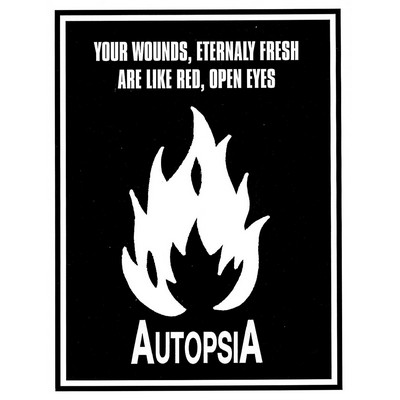 Autopsia poster from Weltuntergang Show: Your wounds